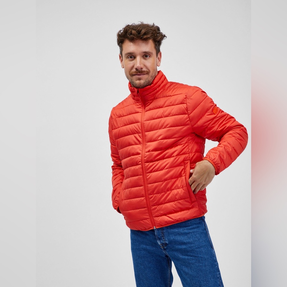 GAP Lightweight Puffer Jacket Orange Coldcontrol Windproof
